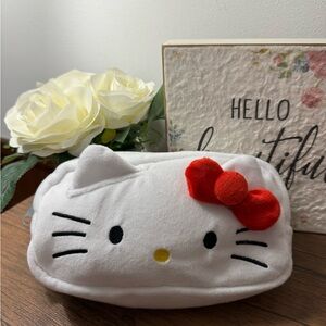 White Hello Kitty Makeup Bag or Pencil Case